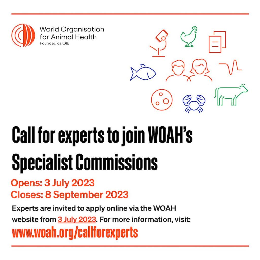 Lowongan Kerja: WOAH Specialist Commissions