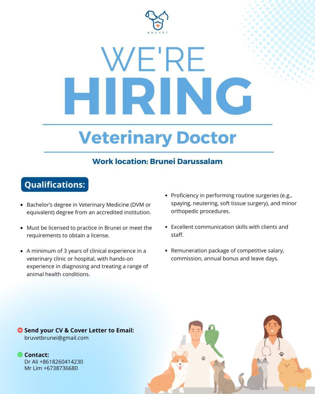 Lowongan Kerja: BruVet Brunei Darussalam